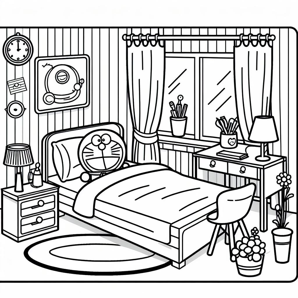 Colouring Pages - my bedroom