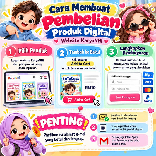 📚 Cara Membuat Pembelian Produk Digital di Website KaryaNHI