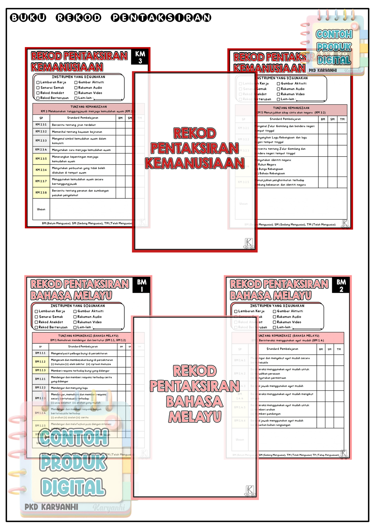 Buku Rekod Pentaksiran Tadika Prasekolah