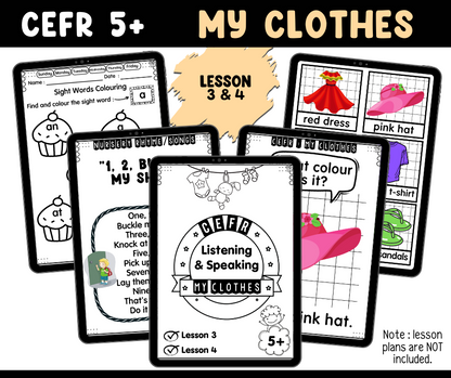 CEFR 5+ My Clothes