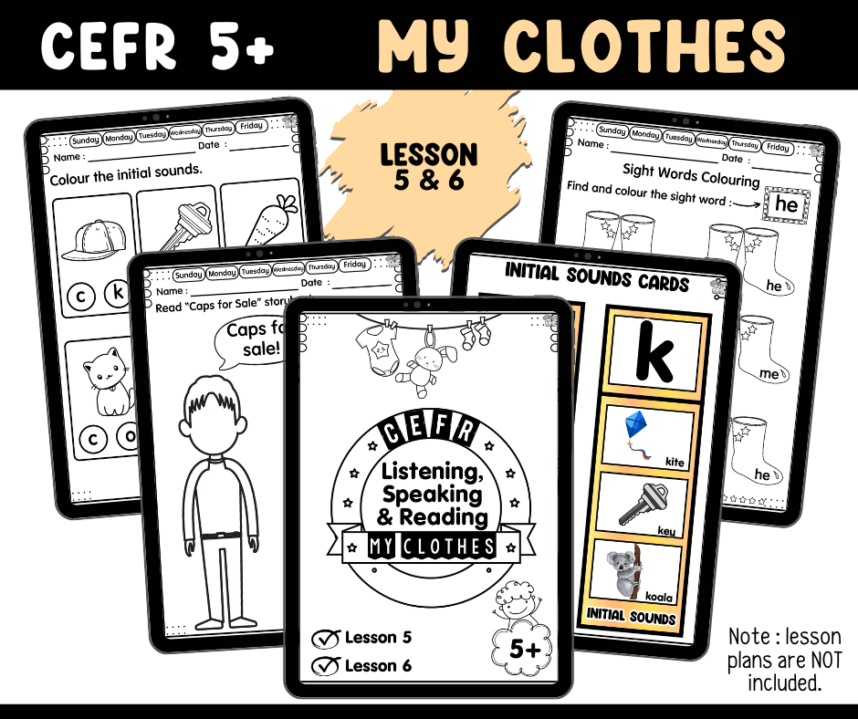 CEFR 5+ My Clothes