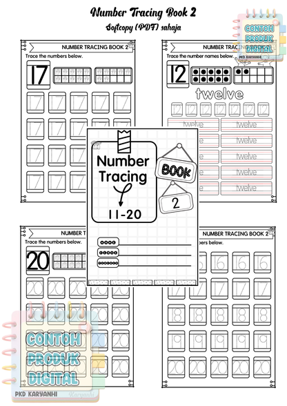 Number Tracing Book 2 KaryaNHI