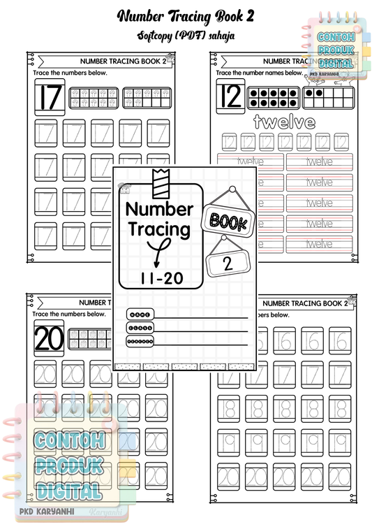 Number Tracing Book 2 KaryaNHI
