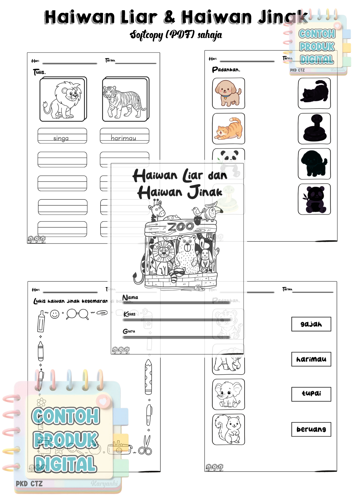 Haiwan Liar dan Haiwan Jinak CTZ