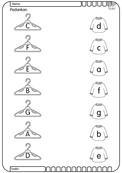 Tulis dan Padankan Huruf (Percuma) KaryaNHI