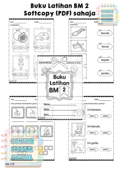 Buku Latihan BM 2 - Perkataan kv+kv+kv & v+kv