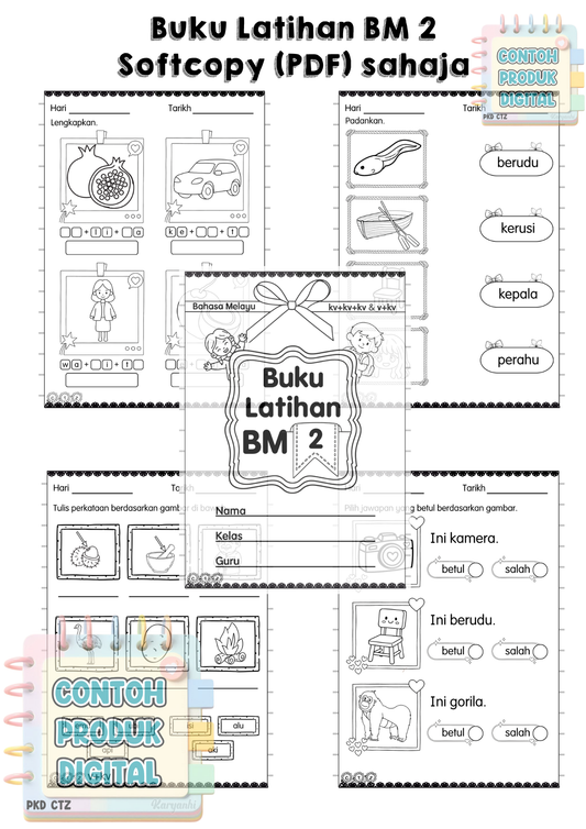 Buku Latihan BM 2 - Perkataan kv+kv+kv & v+kv