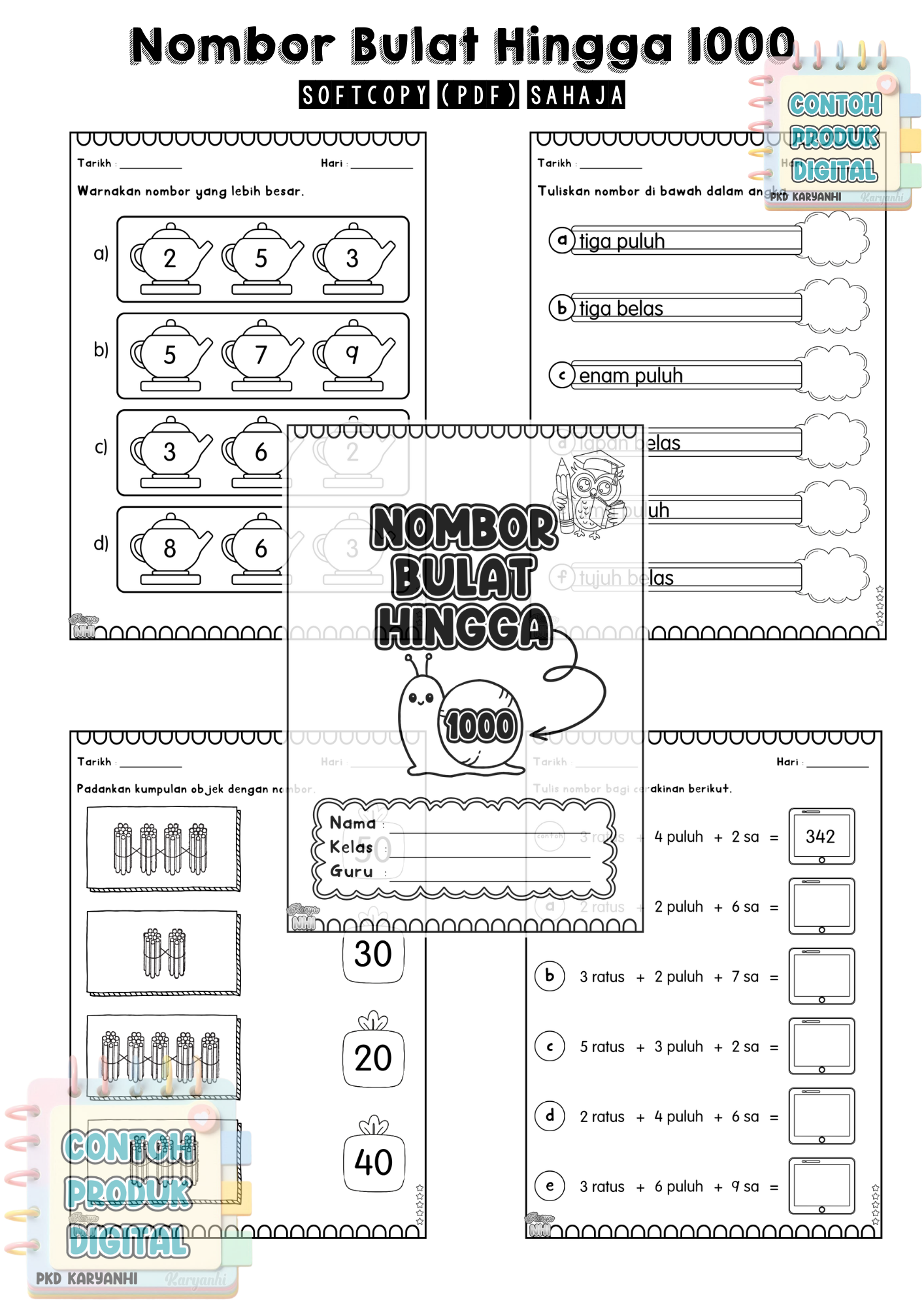 Nombor Bulat Hingga 1000 KaryaNHI