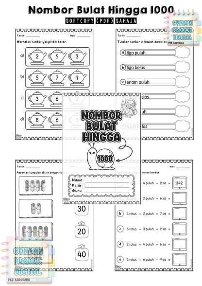Nombor Bulat Hingga 1000 KaryaNHI