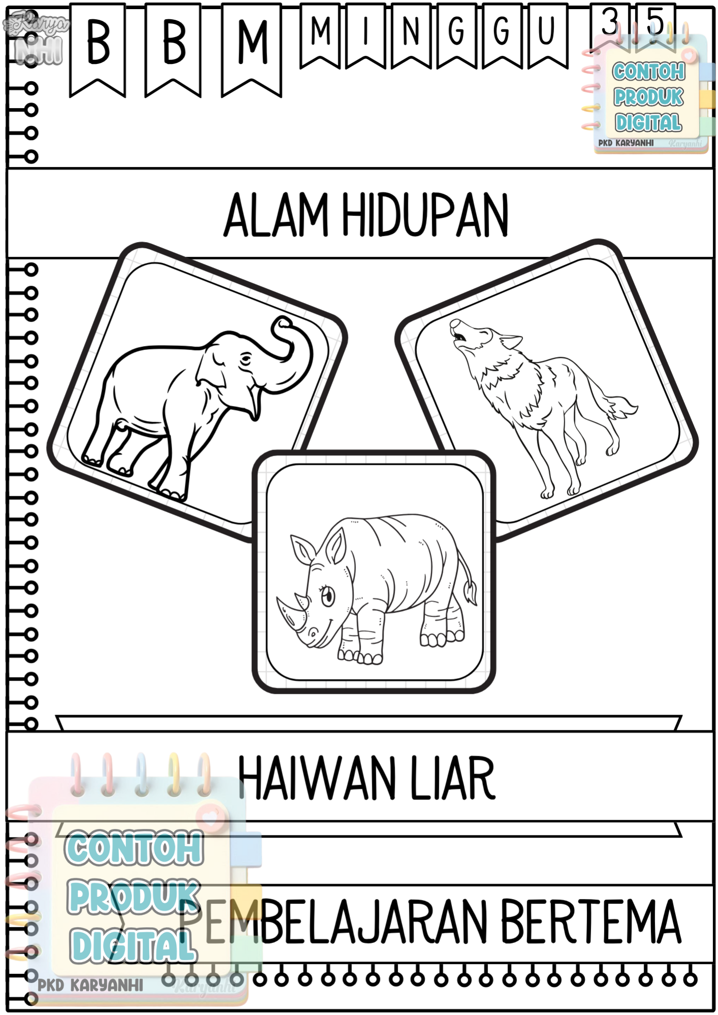 BBM Minggu 35 Haiwan Liar KaryaNHI