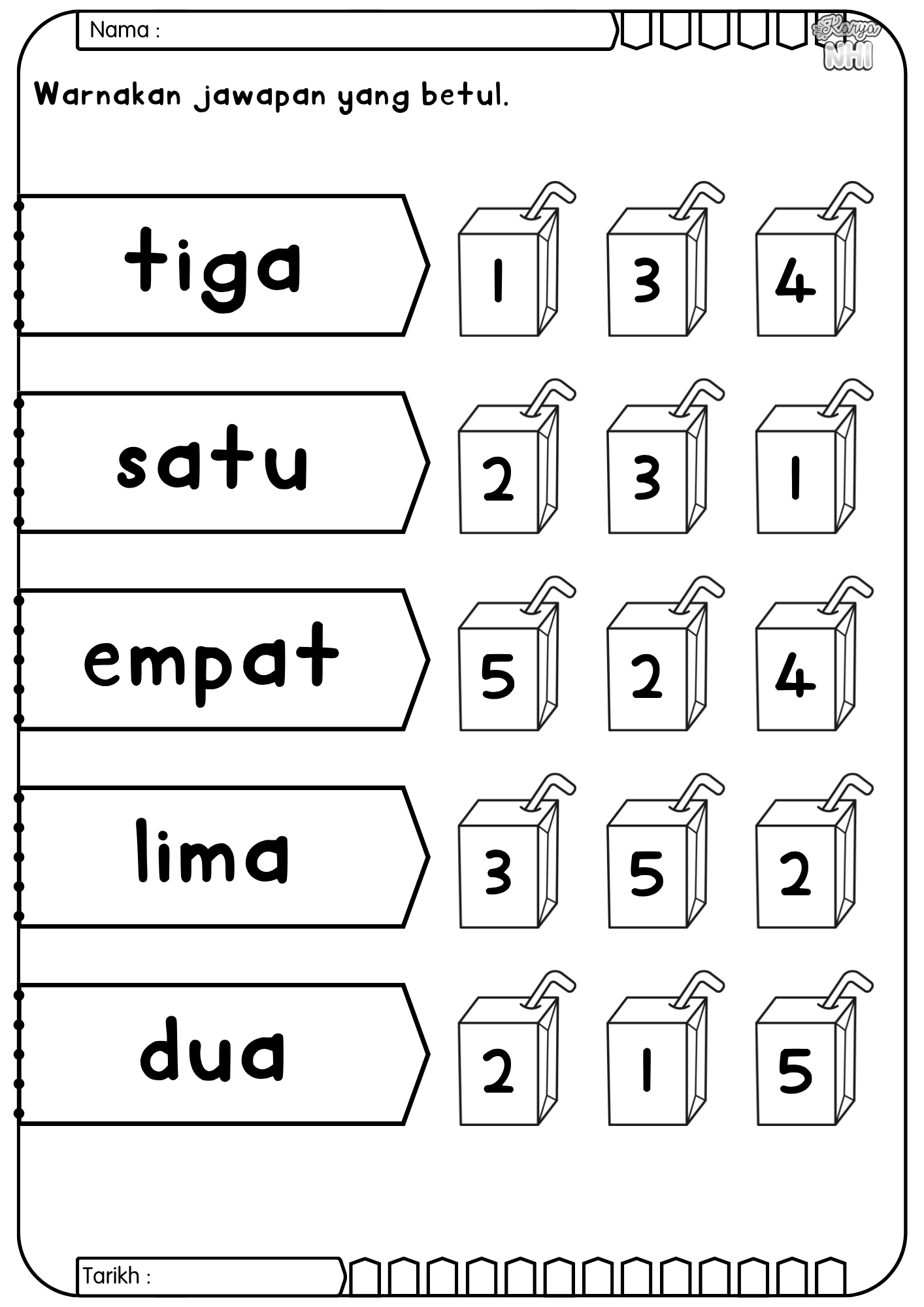 Latihan Mudah Matematik (Percuma)