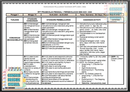 RPT Tadika Prasekolah 2025 (Kum. A)