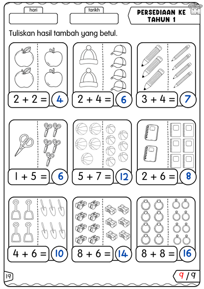 Persediaan ke Tahun 1 (Matematik)