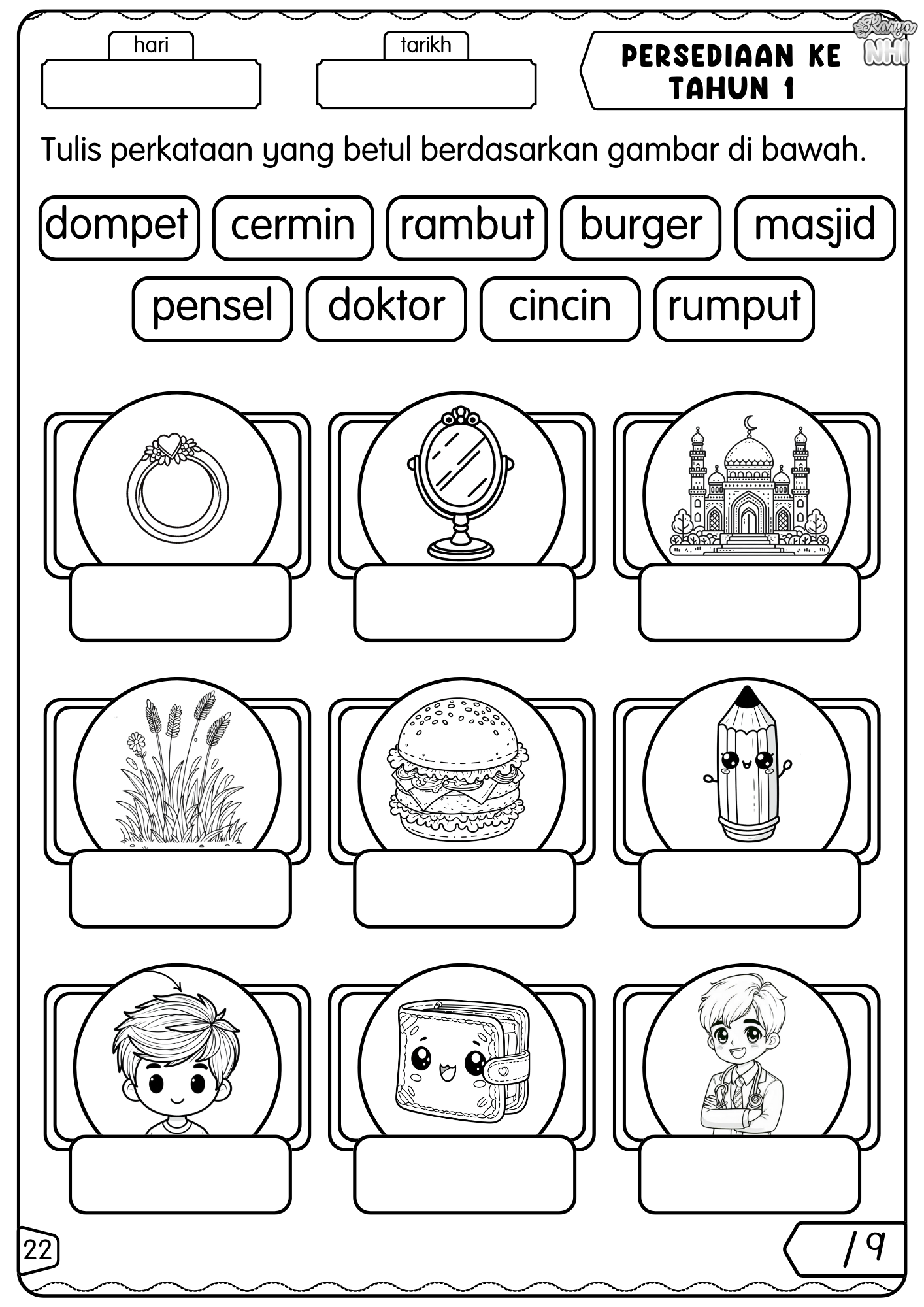 Persediaan ke Tahun 1 (Bahasa Melayu)