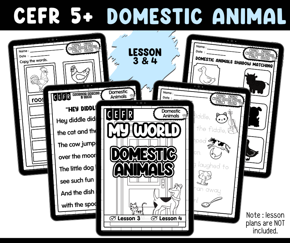 CEFR 5+ Domestic Animals