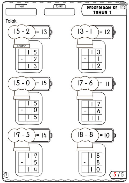 Persediaan ke Tahun 1 (Matematik)