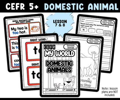 CEFR 5+ Domestic Animals