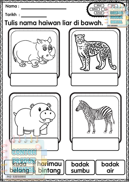 BBM Minggu 35 Haiwan Liar KaryaNHI