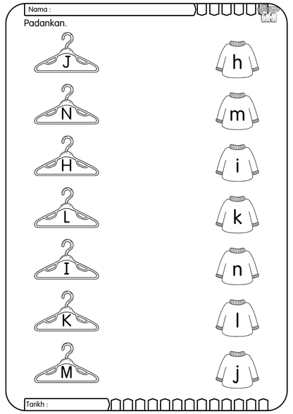 Tulis dan Padankan Huruf (Percuma) KaryaNHI