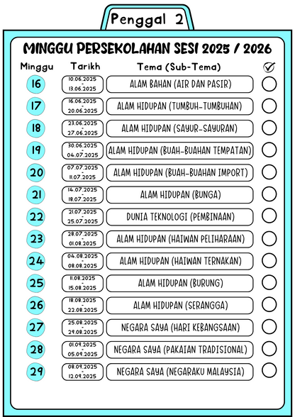 3 Penggal Persekolahan  Sesi 2025/2026