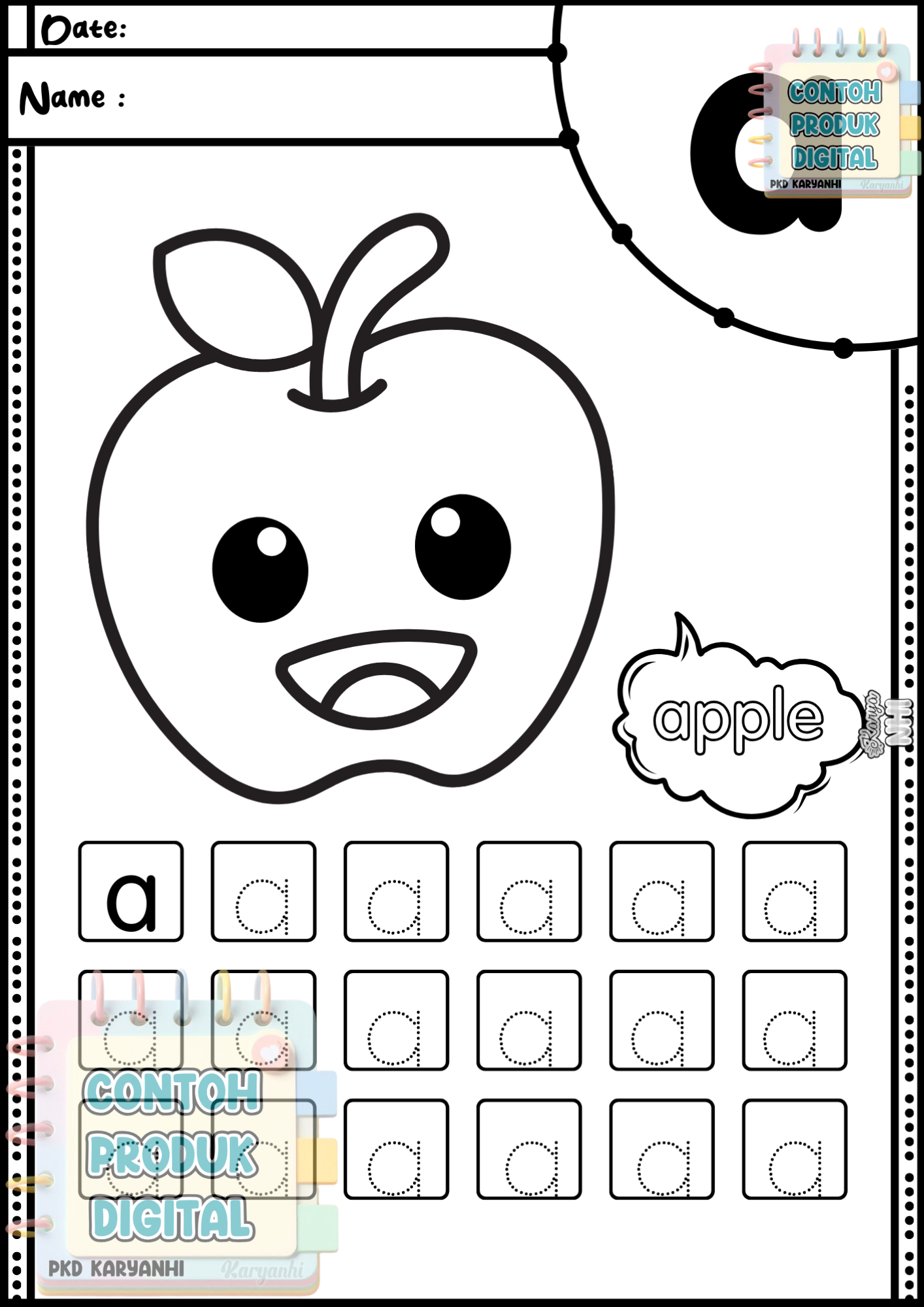 Alphabet Tracing Worksheets KaryaNHI