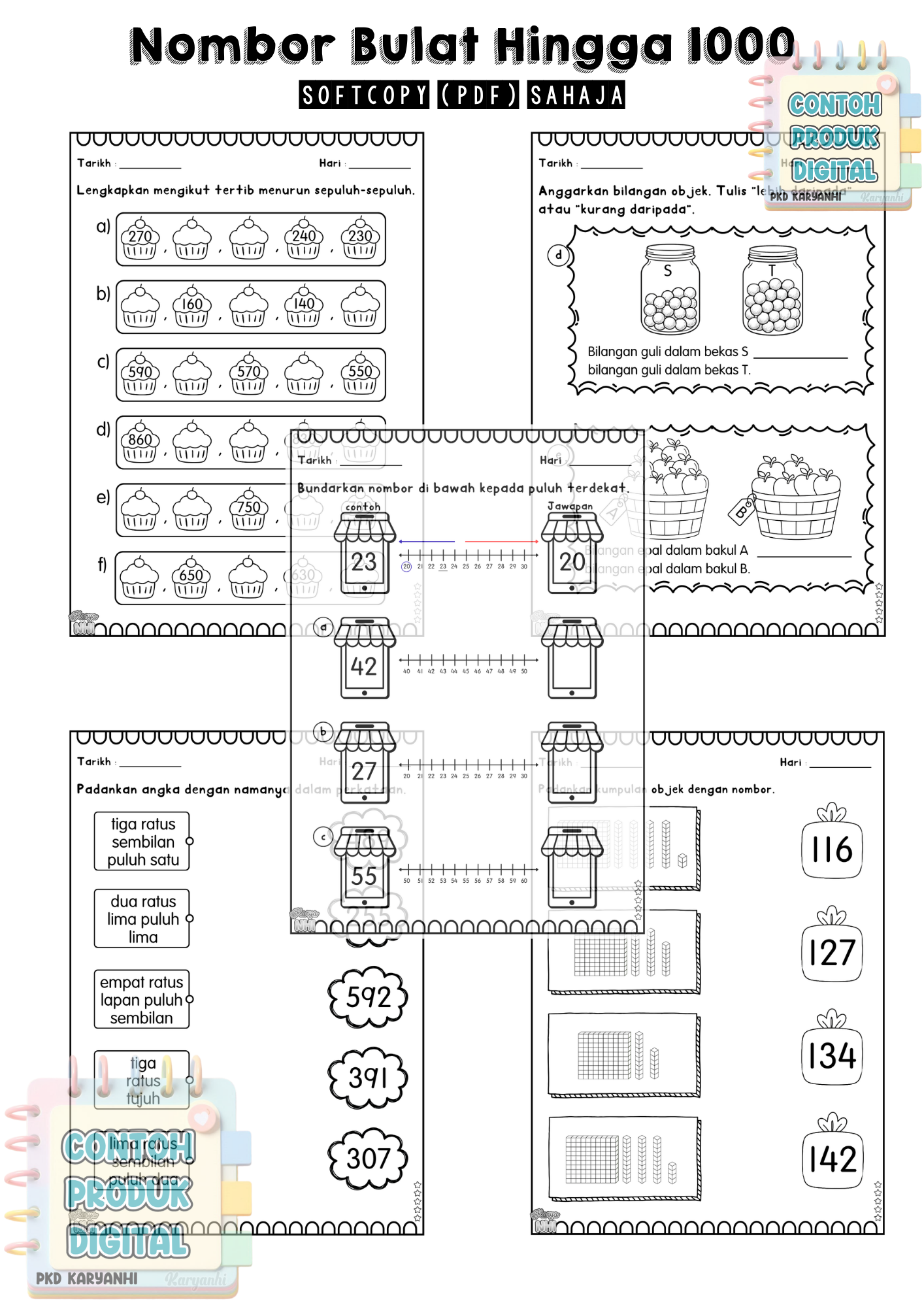 Nombor Bulat Hingga 1000 KaryaNHI