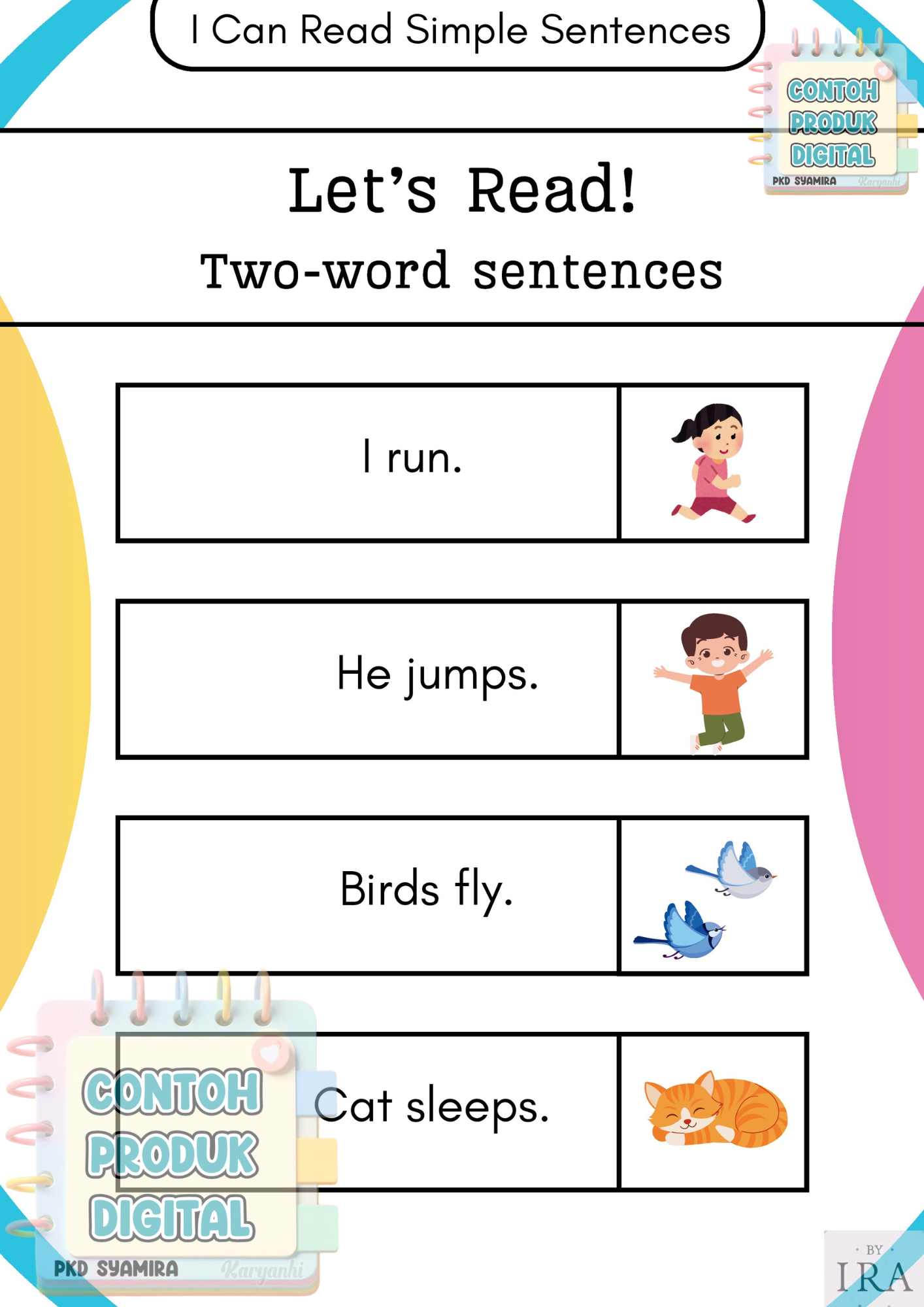 I Can Read Simple Sentences 1