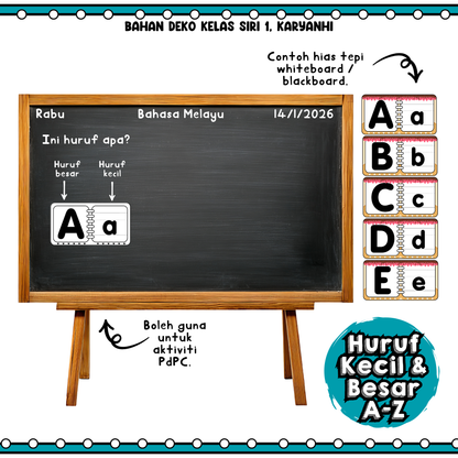 Huruf A-Z 4 Tema Deko KaryaNHI