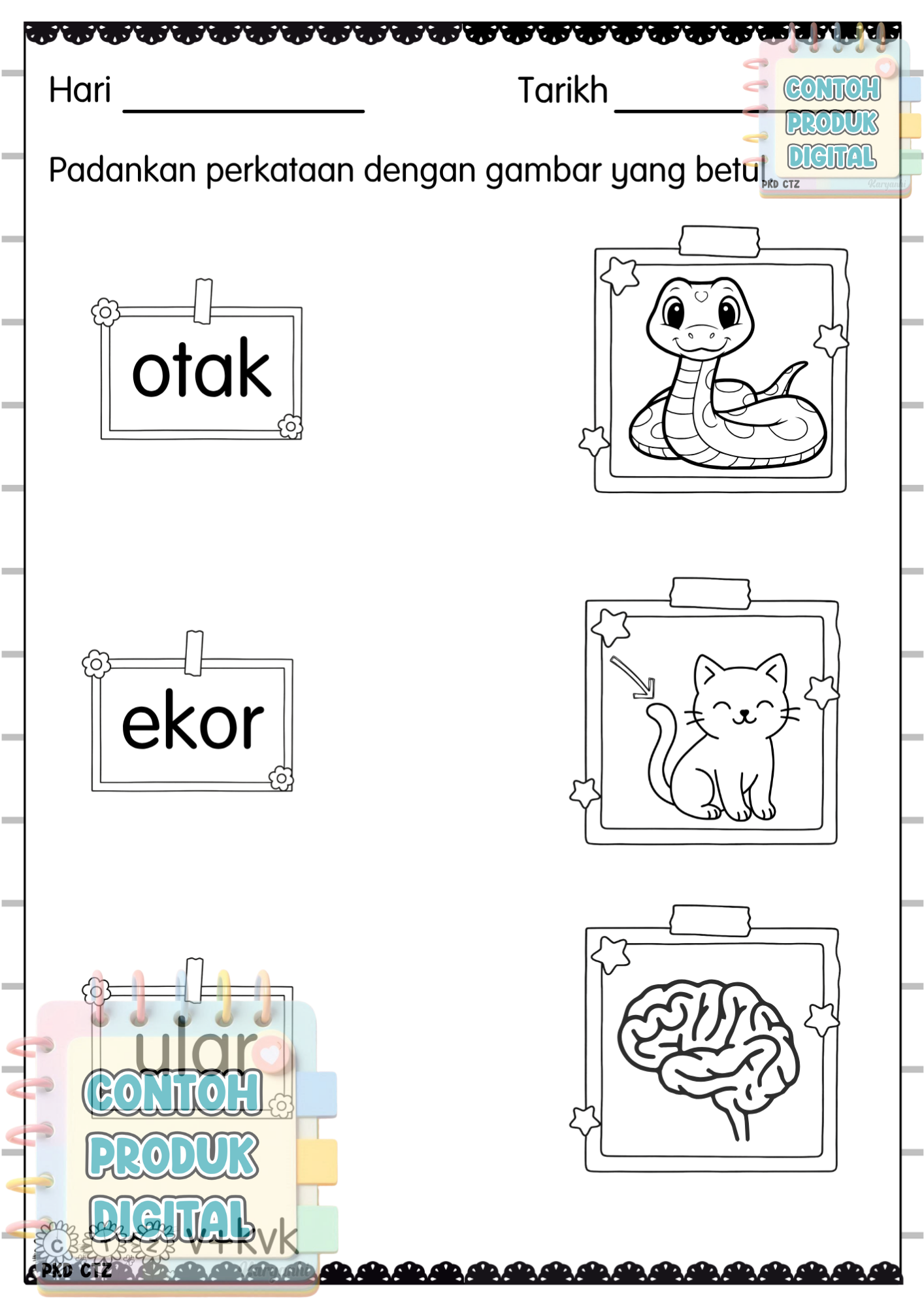 Buku Latihan BM 3 - Perkataan kvk & v+kvk