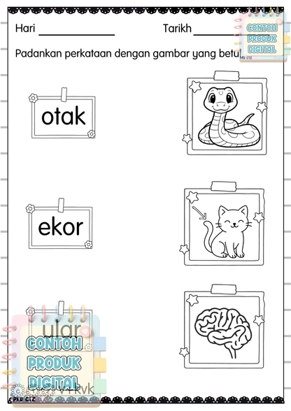 Buku Latihan BM 3 - Perkataan kvk & v+kvk