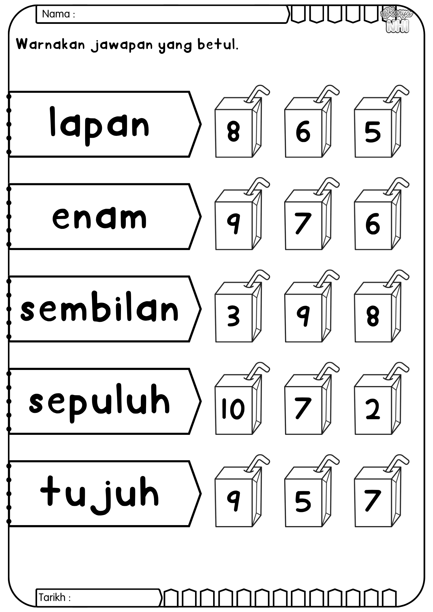 Latihan Mudah Matematik (Percuma)