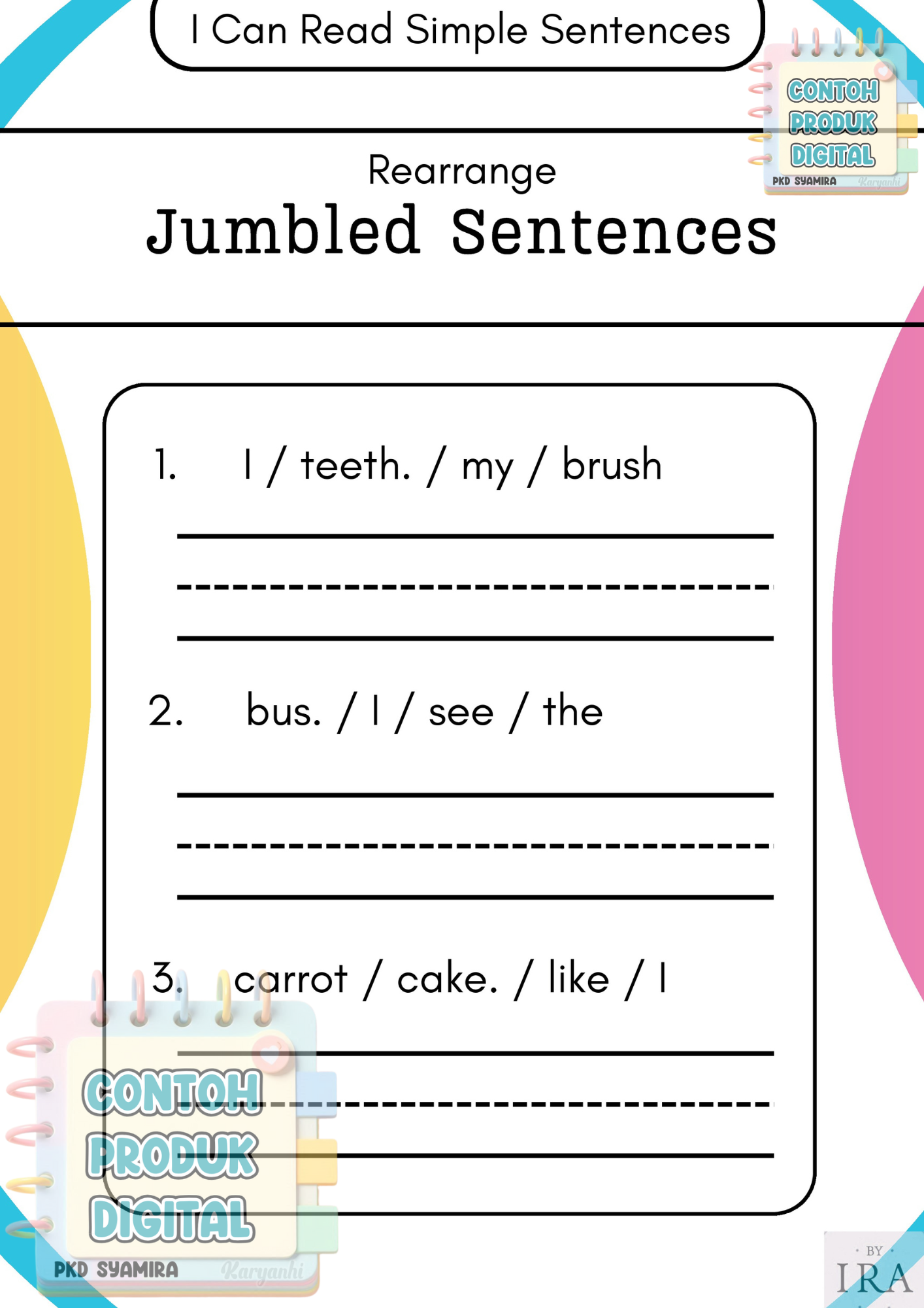 I Can Read Simple Sentences 1