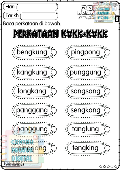 Modul LaTuCaLis 6 (Latih Tubi Baca Tulis 6)