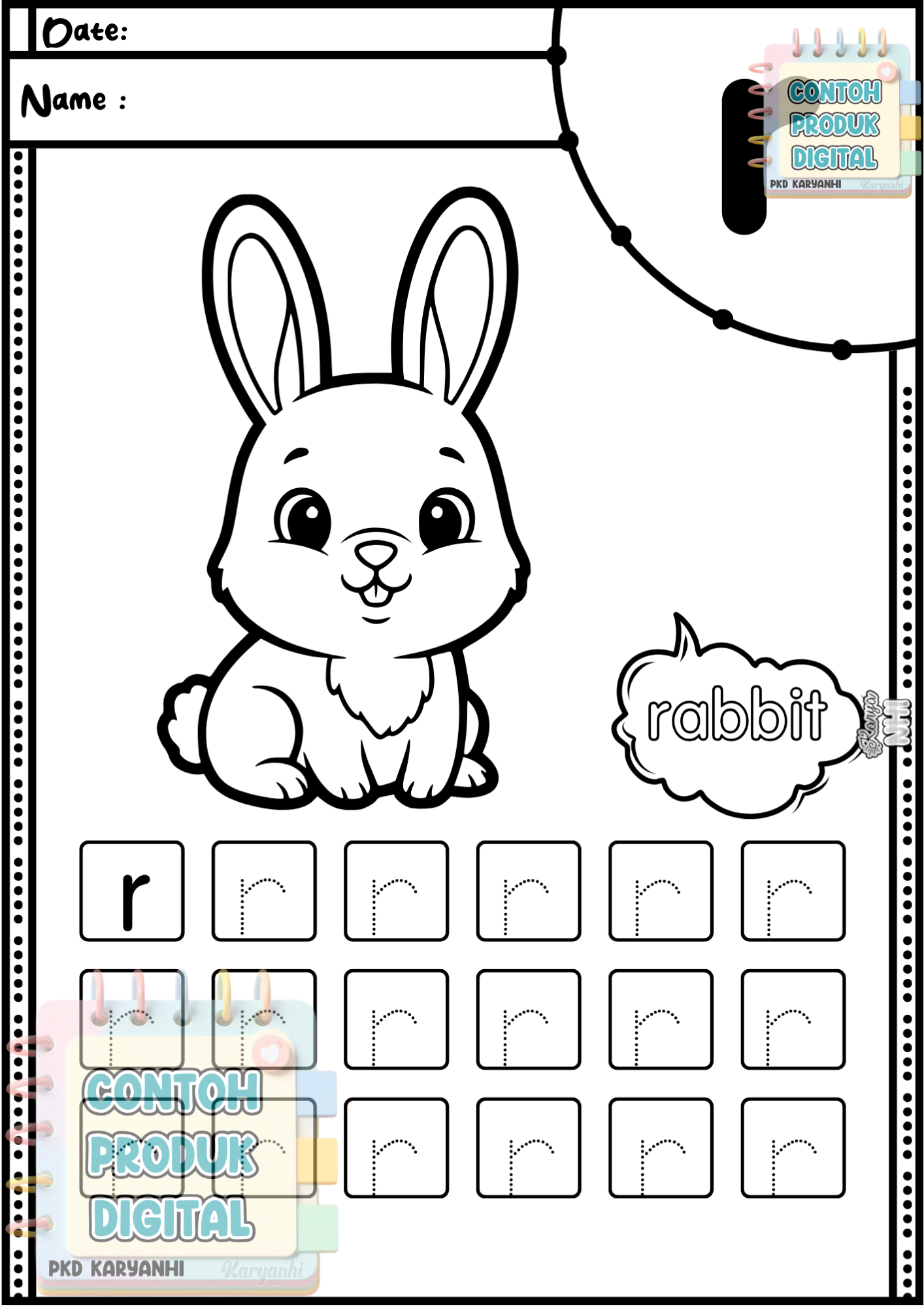 Alphabet Tracing Worksheets KaryaNHI