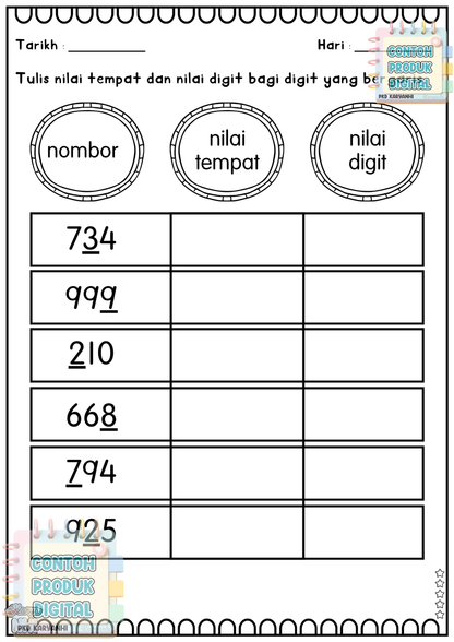 Nombor Bulat Hingga 1000 KaryaNHI