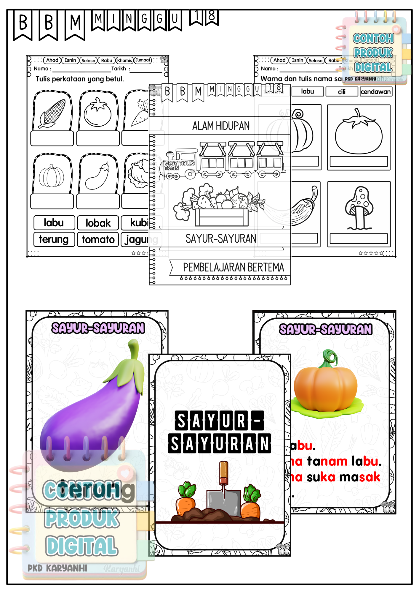 BBM Minggu 18 Sayur-sayuran