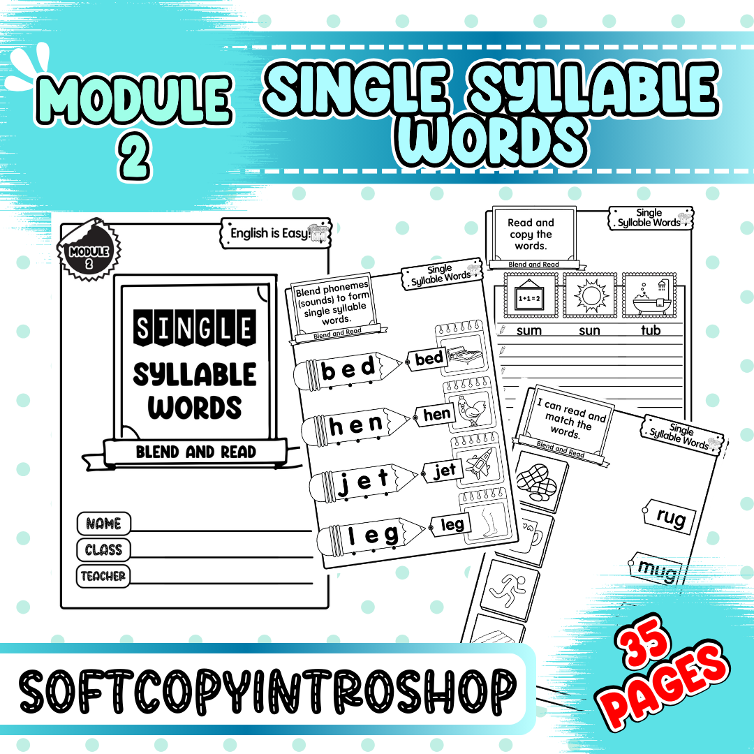 Single Syllable Words (Module 2)