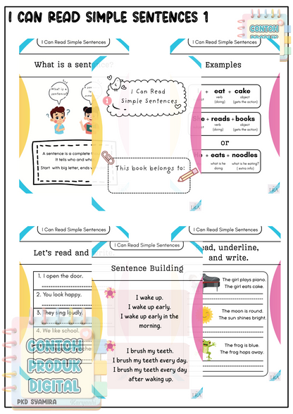 I Can Read Simple Sentences 1
