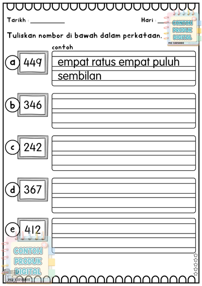 Nombor Bulat Hingga 1000 KaryaNHI