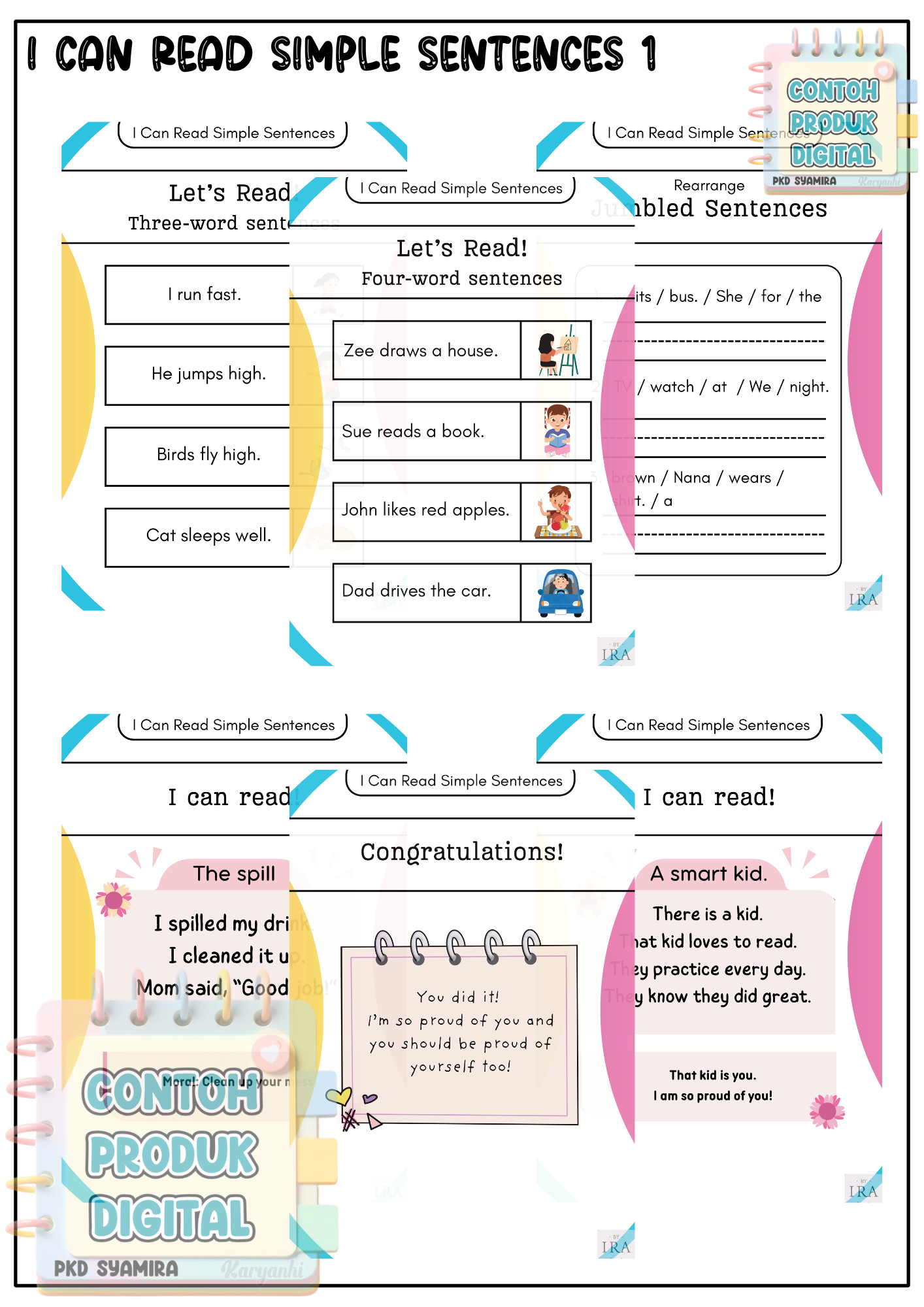 I Can Read Simple Sentences 1