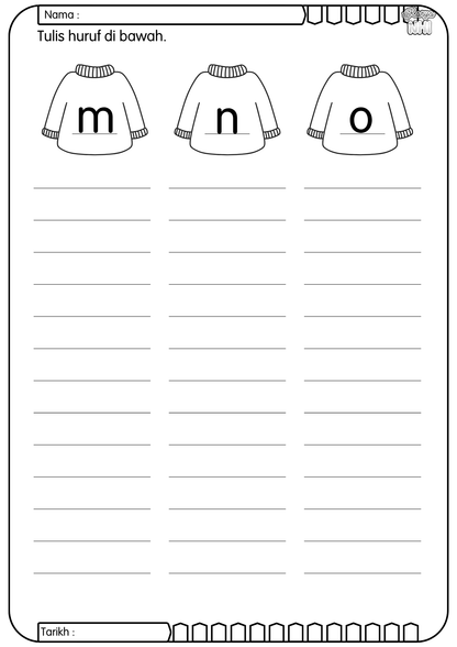 Tulis dan Padankan Huruf (Percuma) KaryaNHI