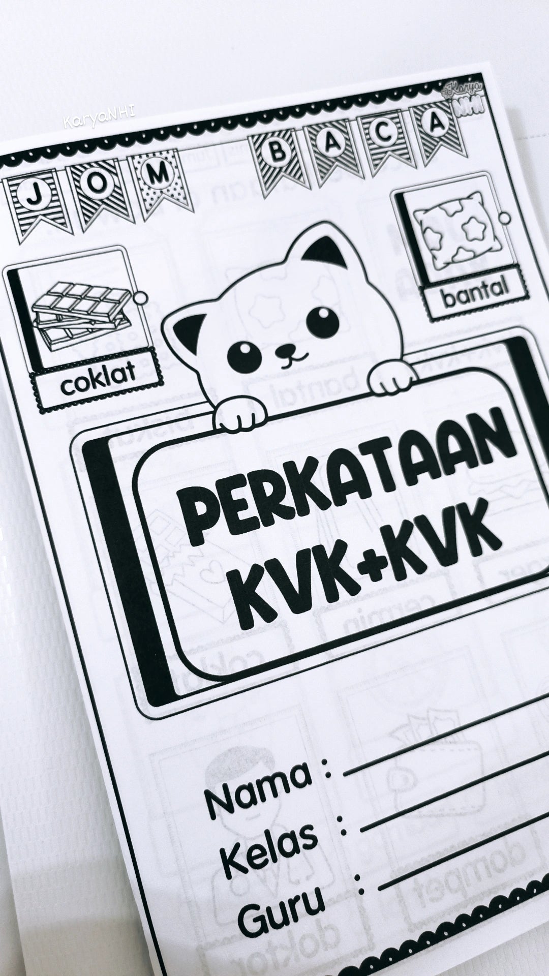 Jom Baca Perkataan kvk+kvk