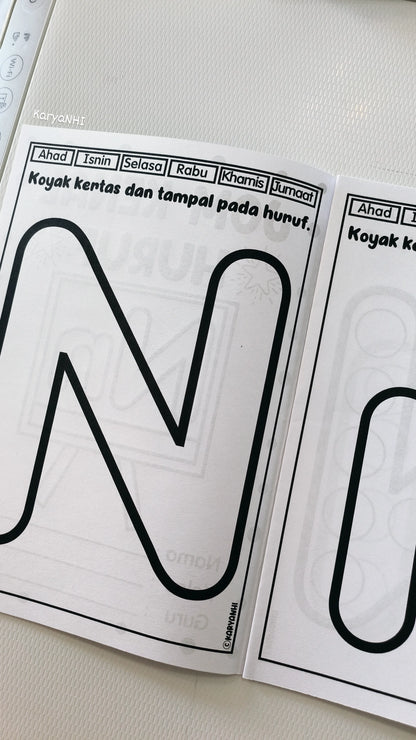 Buku Latihan Jom Kenal Huruf