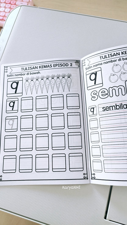 Tulisan Kemas Episod 1, 2, 3 & 4 (Nombor)