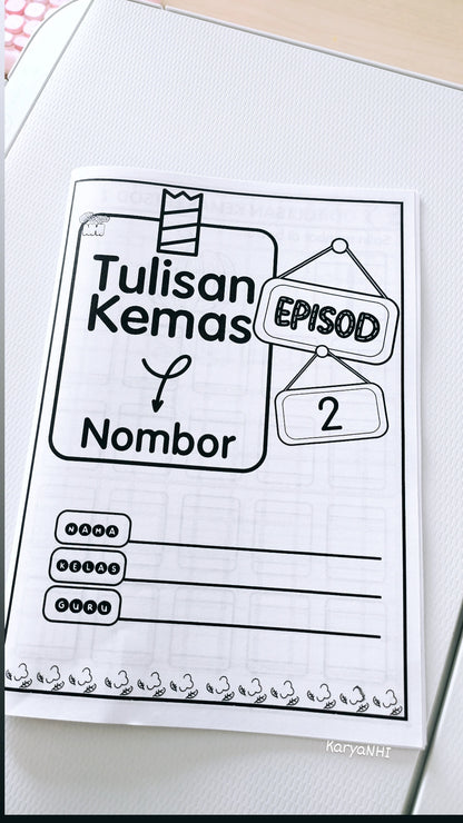 Tulisan Kemas Episod 1, 2, 3 & 4 (Nombor)