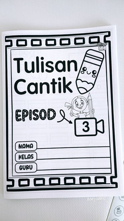 Tulisan Cantik Episod 1, 2, 3 dan 4 (Huruf)