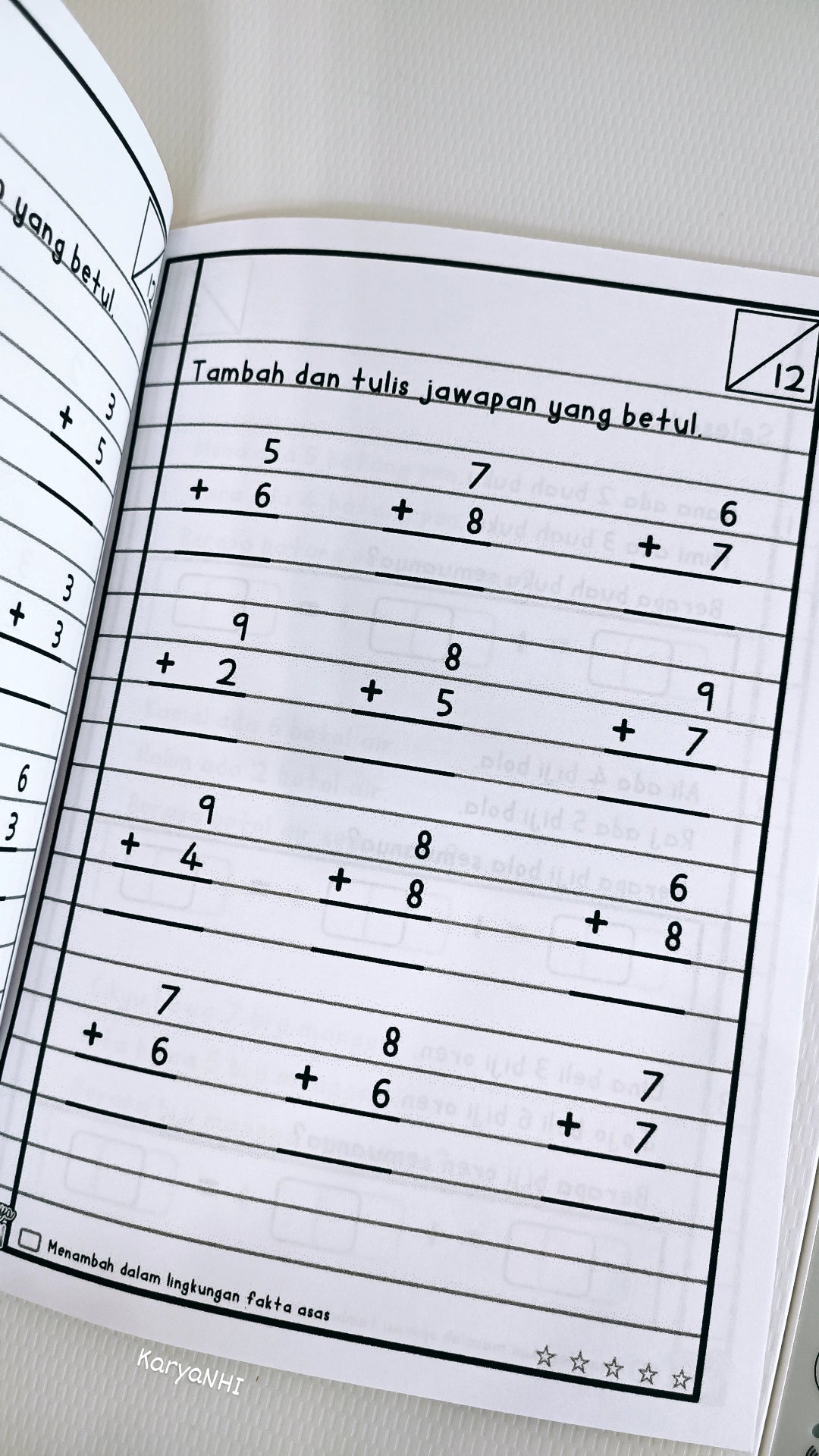 Buku Latihan Set 4 (Operasi Tambah)