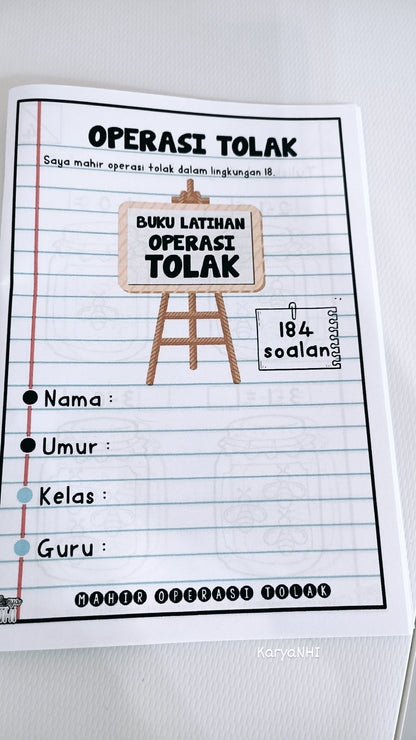 Buku Latihan Set 5 (Operasi Tolak)