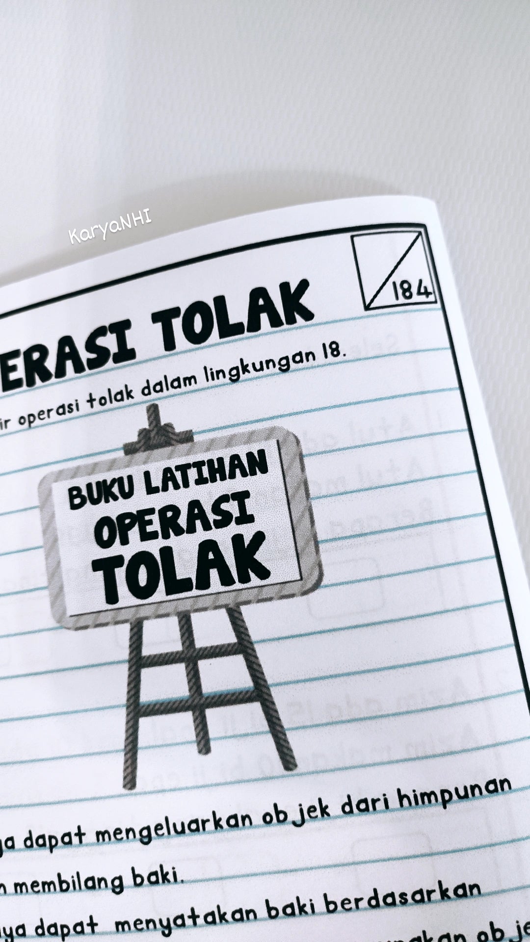 Buku Latihan Set 5 (Operasi Tolak)