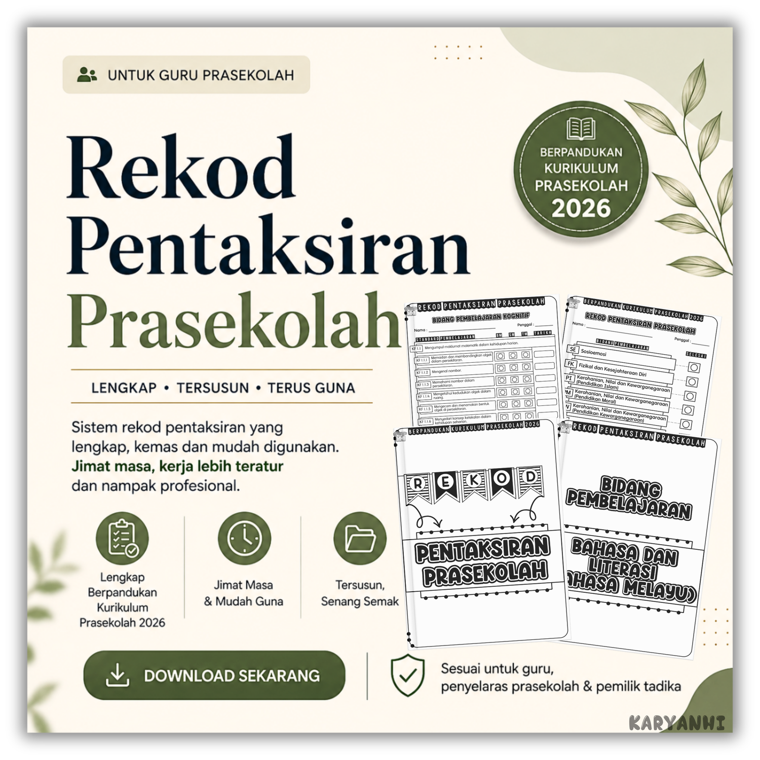 Rekod Pentaksiran Prasekolah KaryaNHI